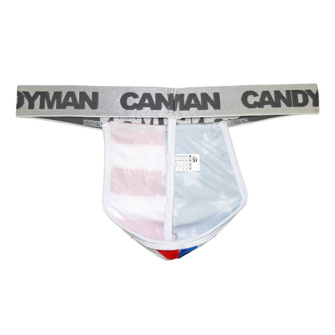 CandyMan 99154 Patriotic Thong Multi-colored