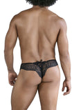CandyMan 99828 Lace-Mesh Thongs Color Black