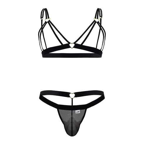 CandyMan 99838 Two Piece Outfit Color Black