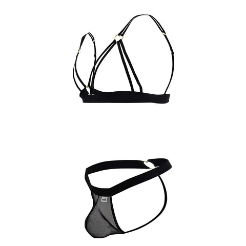 CandyMan 99838 Two Piece Outfit Color Black