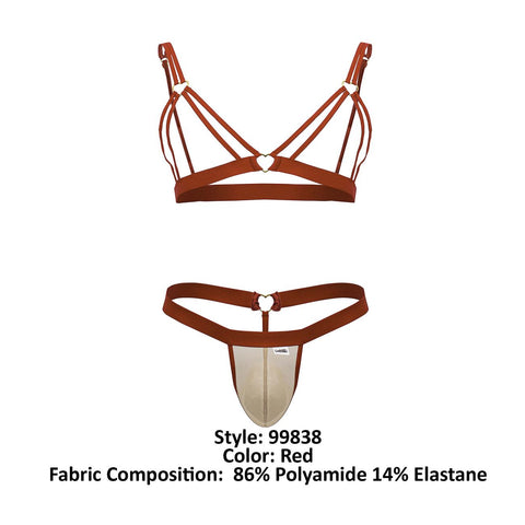 CandyMan 99838 Two Piece Outfit Color Red