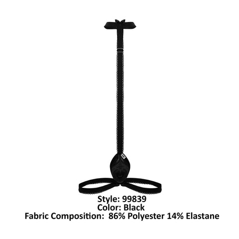 CandyMan 99839 Black Tie Thongs Color Black