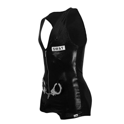 CandyMan 99844 Police Bodysuit Color Black