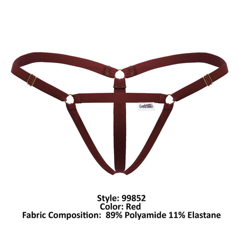 CandyMan 99852 Nudist Thongs Color Red