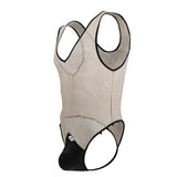 CandyMan 99858 Fishnet Bodysuit Color Beige-Black