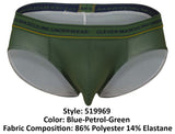 Clever 519969 3PK Australian Latin Briefs Color Blue-Petrol-Green
