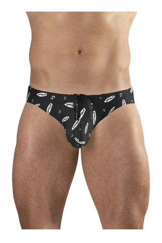 ErgoWear EW1766 X4D SW Swim Briefs Color Black-White