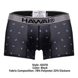 HAWAIR 42470 Printed Microfiber Trunks Color Black