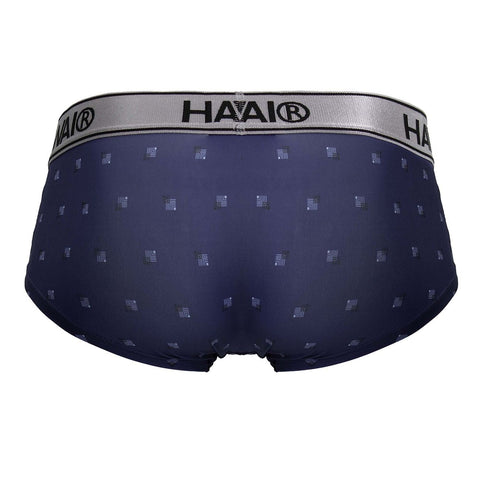 HAWAIR 42480 Printed Microfiber Briefs Color Blue