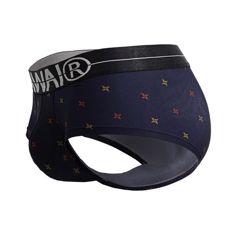 HAWAIR 42530 Printed Microfiber Briefs Color Blue