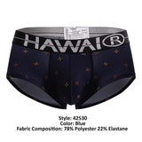 HAWAIR 42530 Printed Microfiber Briefs Color Blue
