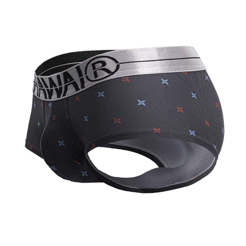 HAWAIR 42530 Printed Microfiber Briefs Color Gray