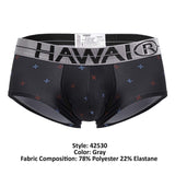 HAWAIR 42530 Printed Microfiber Briefs Color Gray