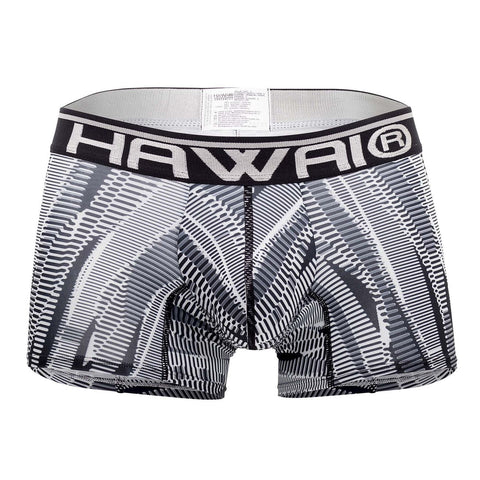 HAWAI 42121 Printed Athletic Trunks Color Black