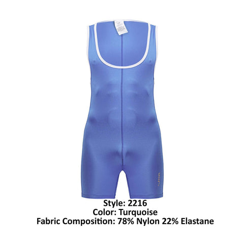 JOR 2216 Fighter Bodysuit Color Turquoise