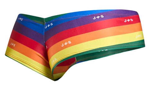 JUSTIN+SIMON XSJ22 Cheek Briefs Color Pride Flag