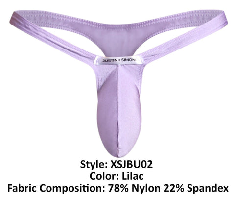 JUSTIN+SIMON XSJBU02 Bulge Thongs Color Lilac