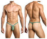 JUSTIN+SIMON XSJBU02 Bulge Thongs Color New Green