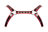 Male Power 596-266 PU Leather Leo Color Black-Red