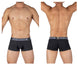 Private Structure PBUT4379 Bamboo Mid Waist Trunks Color Raven Black