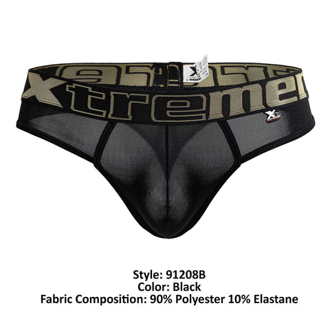 Xtremen 91208B Microfiber Thongs Color Black