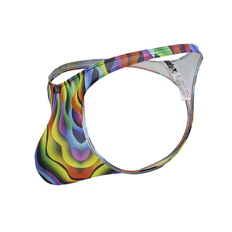 Xtremen 91247 Printed Thongs Color Waves