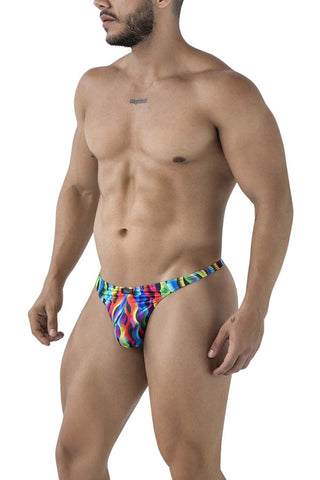 Xtremen 91247 Printed Thongs Color Waves