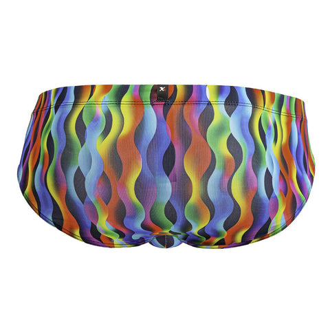 Xtremen 91248 Printed Briefs Color Waves