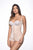 Vedette 136 Megane Open Bust Bodysuit w/ Lace Trim Color Nude