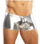 Male Power 153070 Heavy Metal Mini Short Boxer Briefs Color Silver