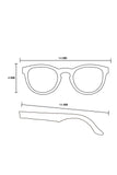 Alice Shoal 1011 Providencia Maple Wood Sunglasses Polarized Lenses Color Brown