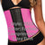 Ann Chery 2023 Latex Sport Workout Waist Cincher Corset Color Fuchsia