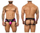 BiteWear BW2023108 Tuxedo Banana Jockstrap Color Fuchsia