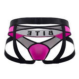 BiteWear BW2023108 Tuxedo Banana Jockstrap Color Fuchsia