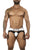 BiteWear BW2023108 Tuxedo Banana Jockstrap Color White