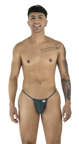 CandyMan 9586 G-String Color Bottle Green Mesh