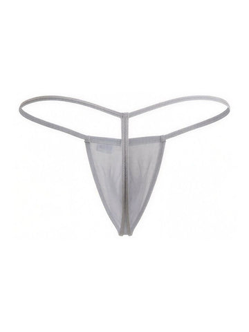 CandyMan 9586 G-String Color Gray Mesh