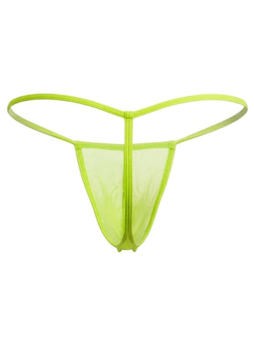CandyMan 9586 G-String Color Hot Green Mesh