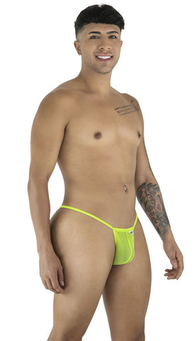 CandyMan 9586 G-String Color Hot Green Mesh