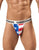 CandyMan 99154 Patriotic Thong Multi-colored