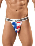 CandyMan 99154 Patriotic Thong Multi-colored