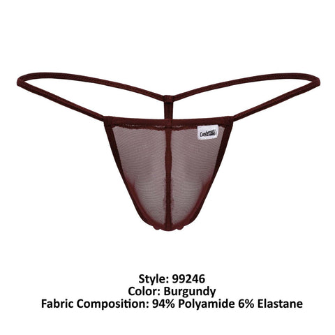 CandyMan 99246 G-String Thongs Color Burgundy