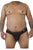 CandyMan 99315X Peek a Boo Lace Thongs Color Black