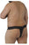 CandyMan 99315X Peek a Boo Lace Thongs Color Black