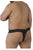 CandyMan 99315X Peek a Boo Lace Thongs Color Black