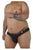 CandyMan 99315X Peek a Boo Lace Thongs Color Black