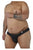 CandyMan 99315X Peek a Boo Lace Thongs Color Black