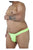 CandyMan 99315X Peek a Boo Lace Thongs Color Hot Green