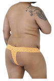 CandyMan 99315X Peek a Boo Lace Thongs Color Hot Orange