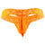 CandyMan 99315X Peek a Boo Lace Thongs Color Hot Orange